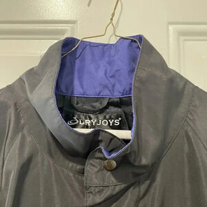 Dry Joy By FootJoy‎ Jacket Mens XL Black Windbreaker Outdoor Rain Golf Coat MCCC